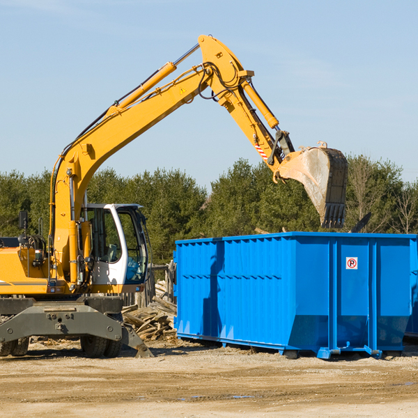 are there any restrictions on where a residential dumpster can be placed in Meadow